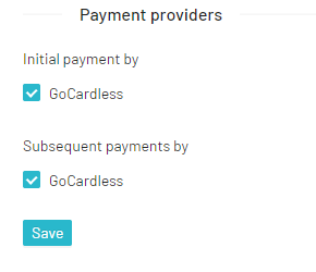 Payment Provider Select