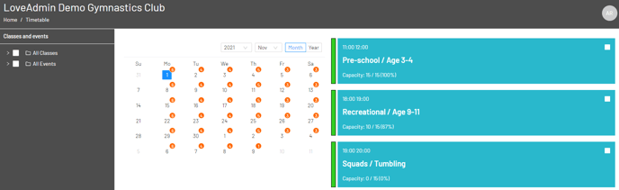 timetable