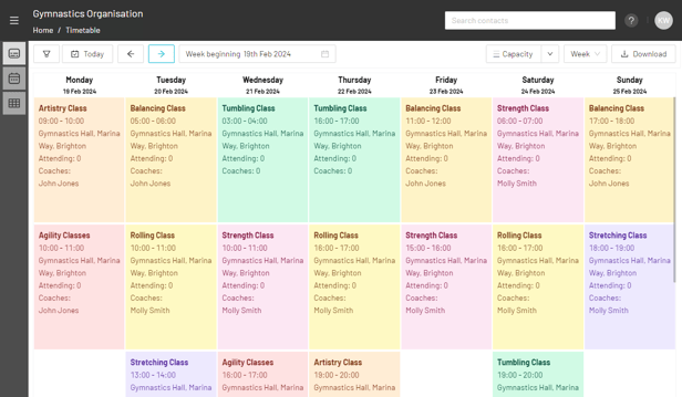 How do I enable the Timetable View on the JoinIn shop?